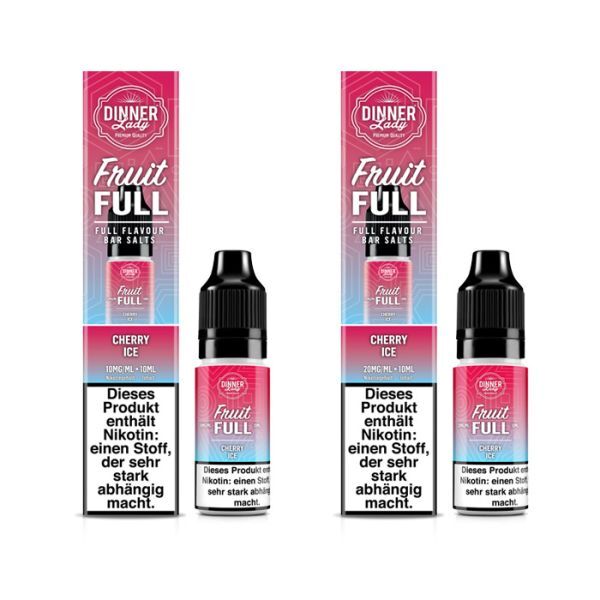 Liquid Nikotinsalz Fruit Full - Cherry Ice Dinner Lady 10ml