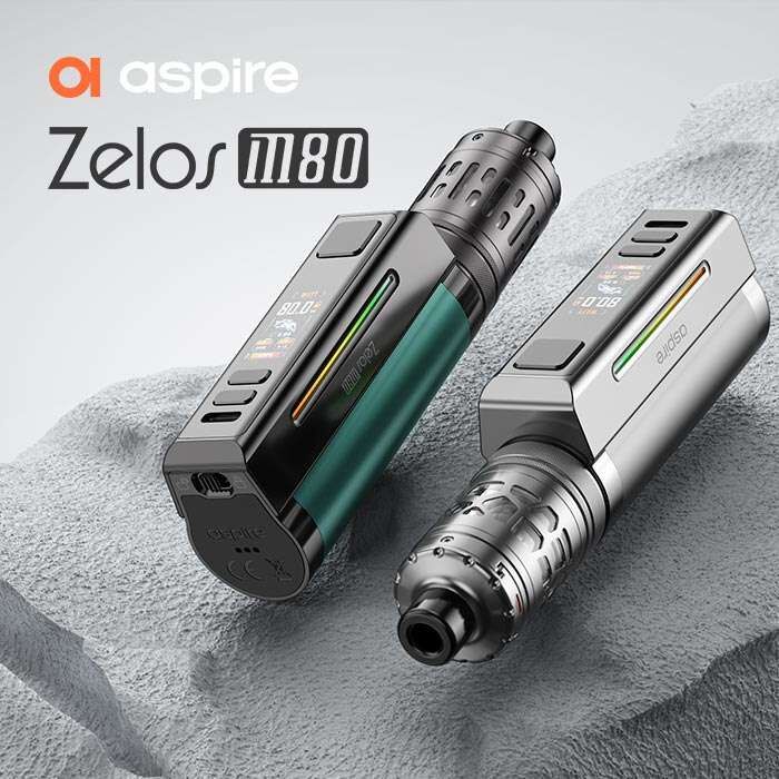 Aspire eZigarette Zelos M80 – Kompakt & stylisch dampfen
