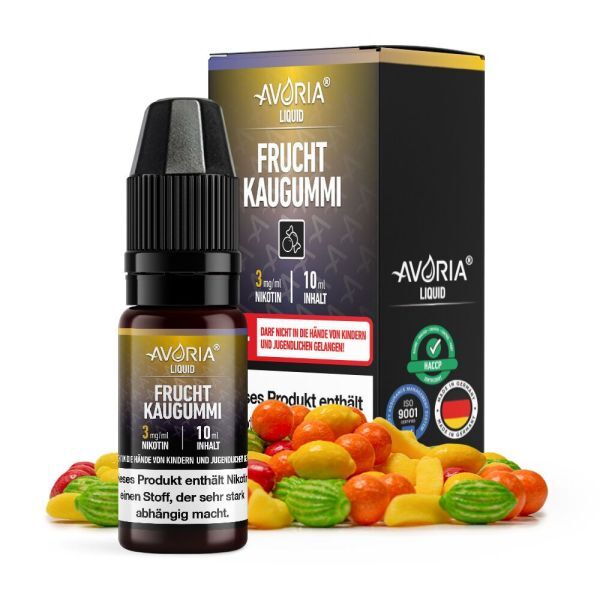 *ABVERKAUF* Liquid Nikotinsalz Fruchtkaugummi Avoria 10ml