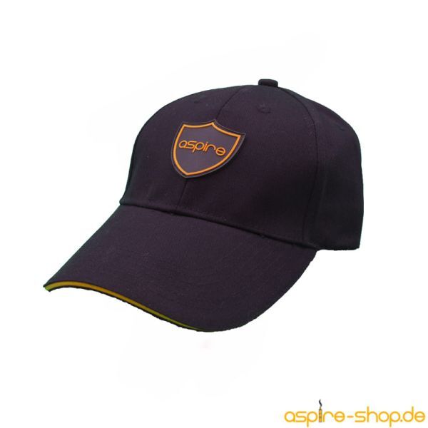 Cappy schwarz mit orangem Aspire Logo