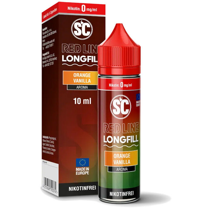 SC Red Line Orange Vanilla Aroma Longfill in 60ml Flasche SC Red Line Orange Vanilla Aroma Longfill in 60ml Flasche