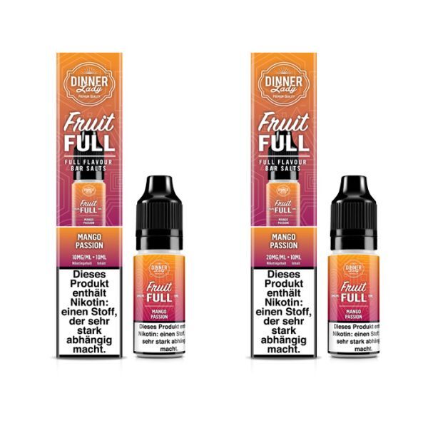 Liquid Nikotinsalz Fruit Full - Mango Passion Dinner Lady 10ml