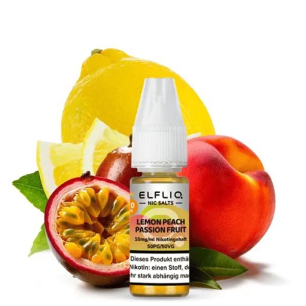 Liquid Nikotinsalz Lemon Peach Passion Fruit ELFLIQ 10ml