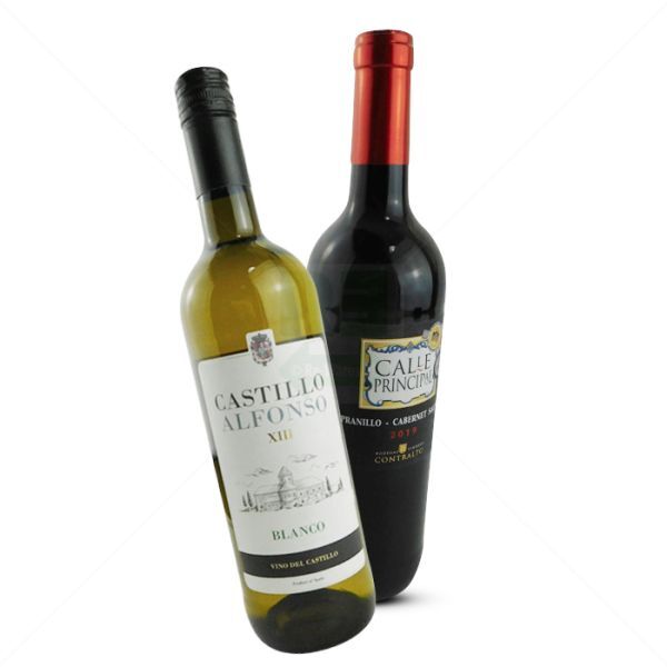 Weinpaket gemischt 12 Flaschen 6 x Calle Principal Cabernet Sauvignon 6 x Castillo Alfonso XIII Blan