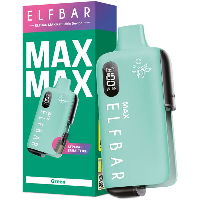 Elfbar Max  Kompakte E-Zigarette mit 10ml Extra Tankvolumen