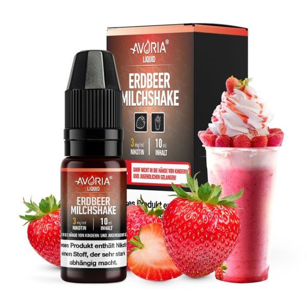 Liquid Nikotinsalz Erdbeer-Milchshake Avoria 10ml